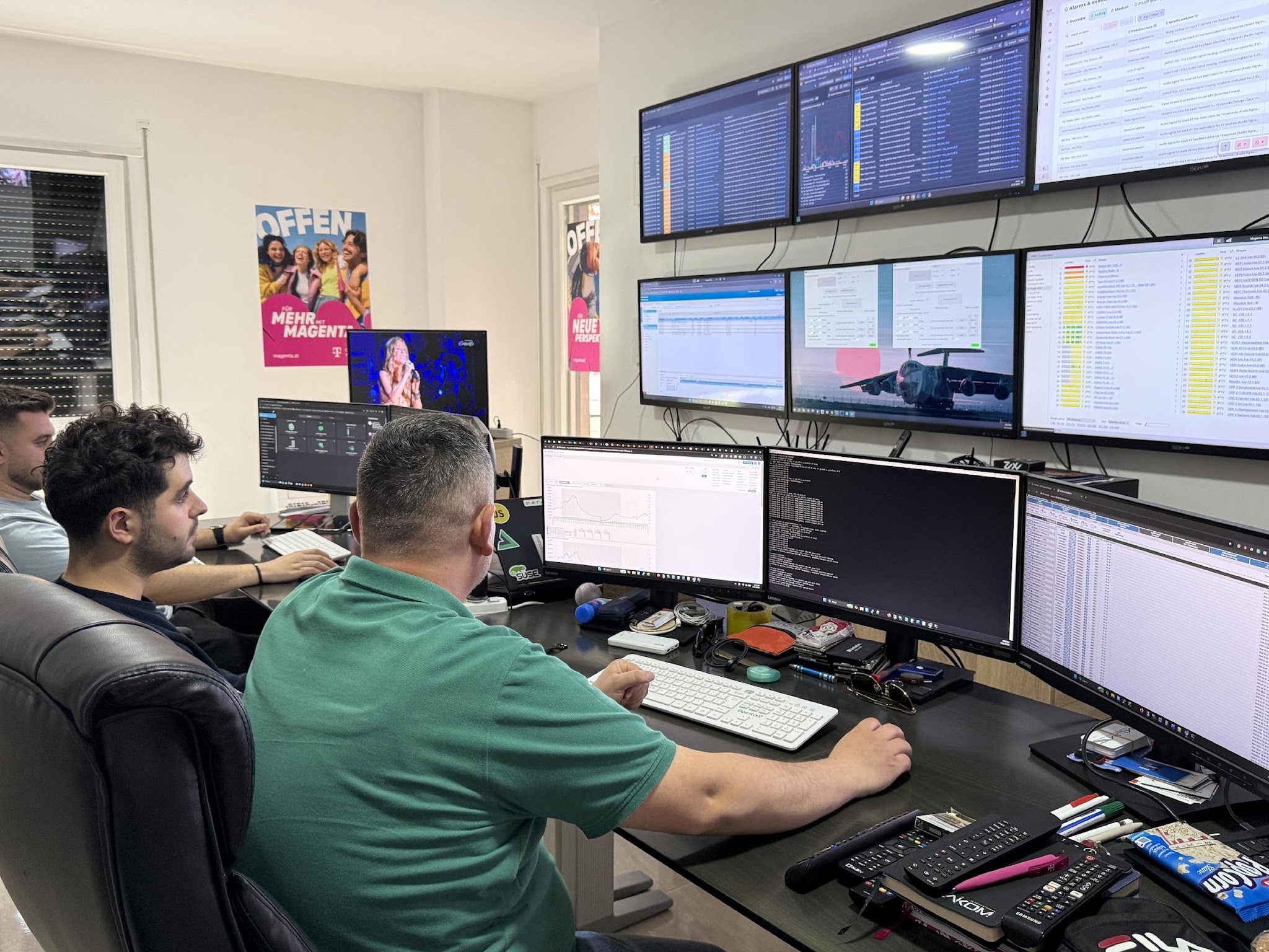 KLIM IT engineers at work in the Tirana NOC